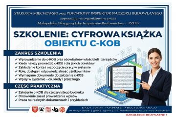 Szkolenie: Cyfrowa Książka Obiektu C-KOB